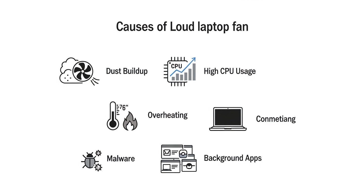 Is your laptop fan very loud suddenly? Learn why your fan is spinning fast and how to fix laptop fan noise on Windows 11 and MacBook with these easy steps.