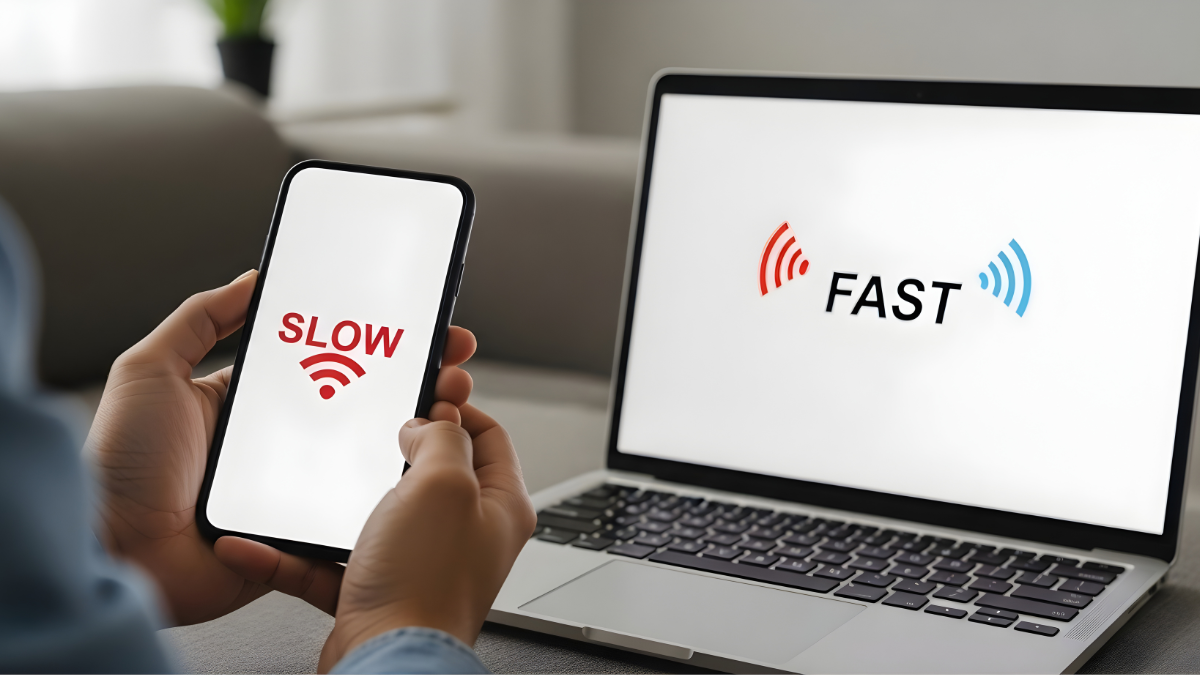 Is your WiFi slow only on one device? Learn how to fix slow internet on iPhones, Androids, and laptops with our expert USA troubleshooting guide.